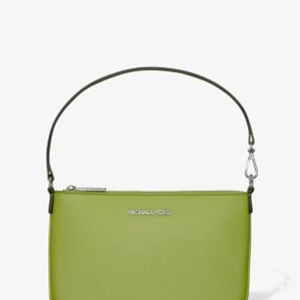 Michael Michael Kors Green Jet Set Small Pebbled Leather Women's Wristlet - Picture 10 of 10